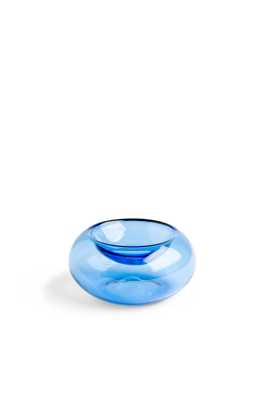 כלי זכוכית להנבטת אבוקדו - תכלת שקוף