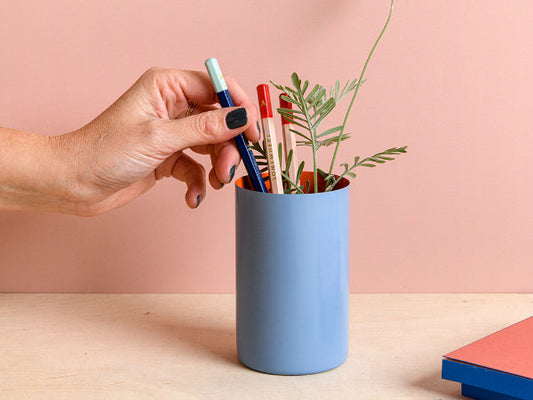 כוס לעטים בשני צבעים