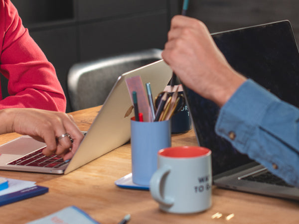 כוס לעטים בשני צבעים