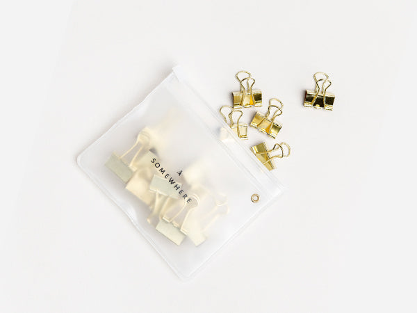 מיני קליפסים זהב -  Go-Go – 15 יח'