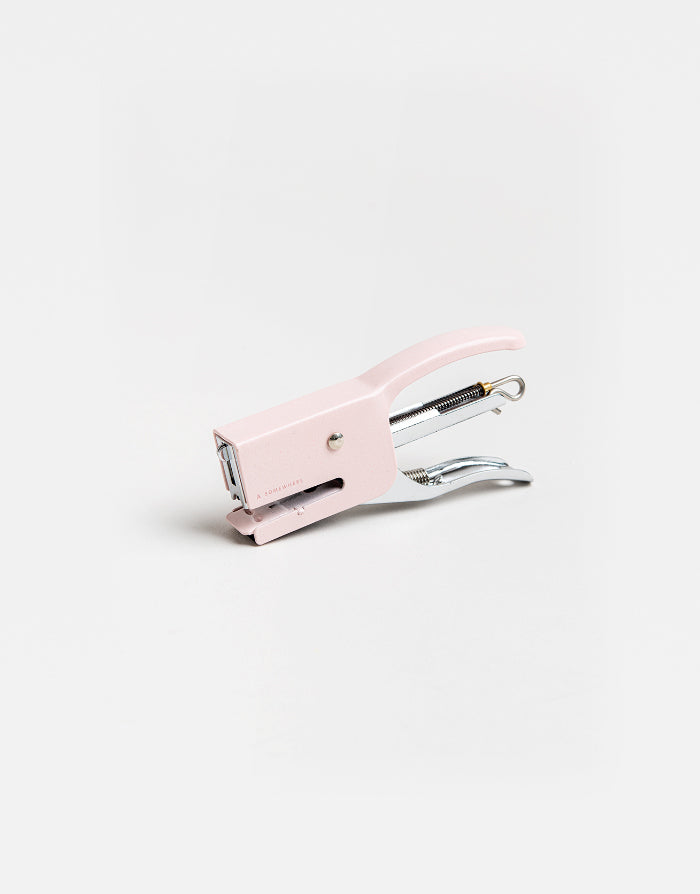 מהדק נייר רטרו קטן - ורוד