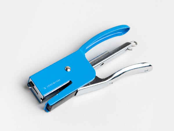 מהדק נייר רטרו - כחול