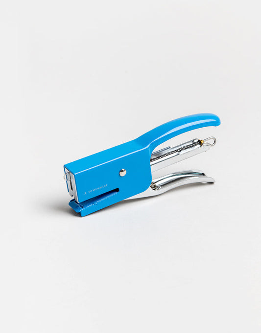 מהדק נייר רטרו - כחול