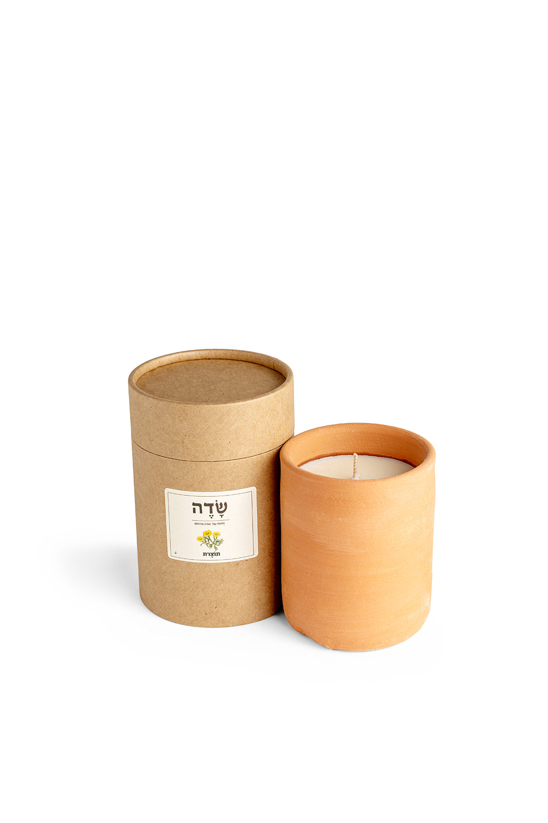 נר ריחני בכלי חרס 220 מ״ל | ניחוח שדה