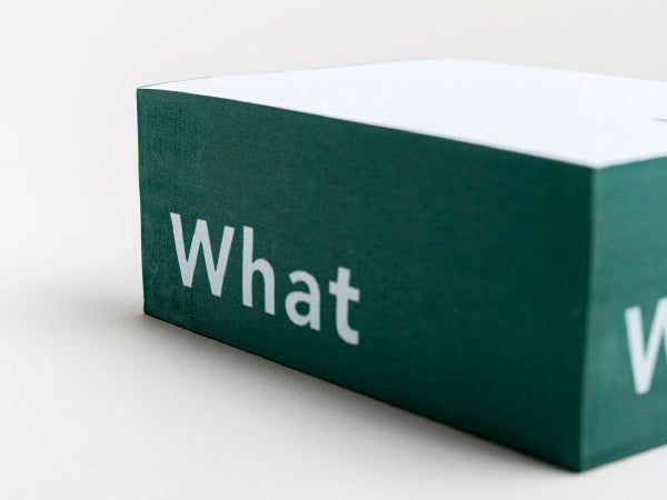 בלוק פתקים Who What Where - ירוק