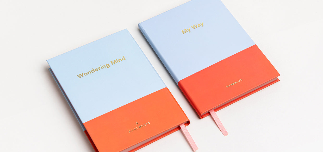 מחברת כריכה קשה – כחול קרח