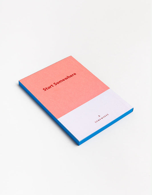 מחברת כריכה רכה – קורל וכחול