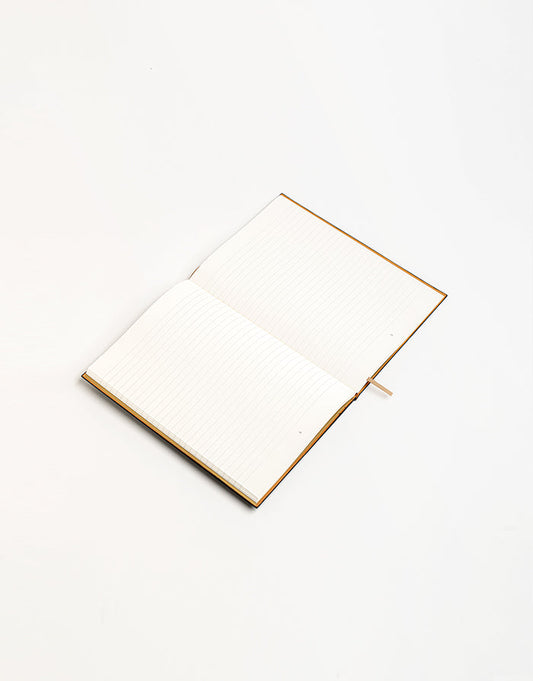 המחברת האולטימטיבית - גדולה -  בצבע גרפיט + עט מוזהבת