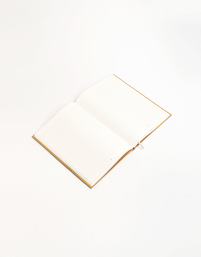 המחברת האולטימטיבית - גדולה - בצבע אפור אבן + עט מוזהבת