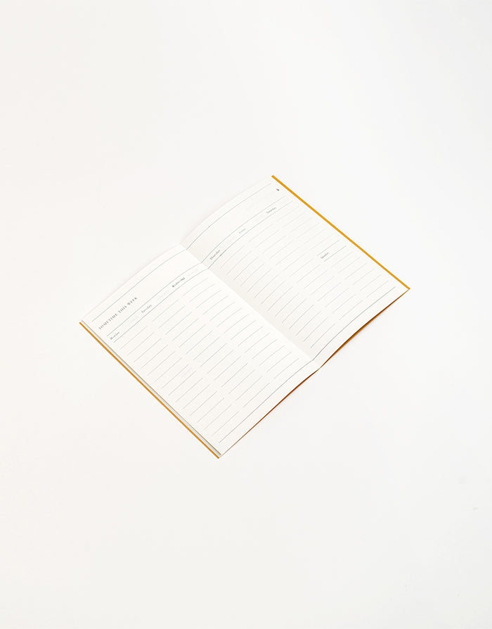 מחברת תיכנון שבועי A5 בכריכה רכה – מתאימה גם כמחברת מילוי