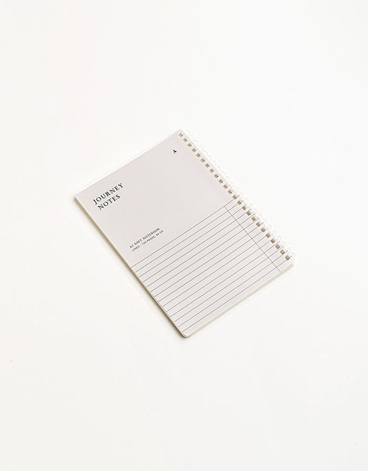 מחברת ספירלה רכה A5 – אפור אבן