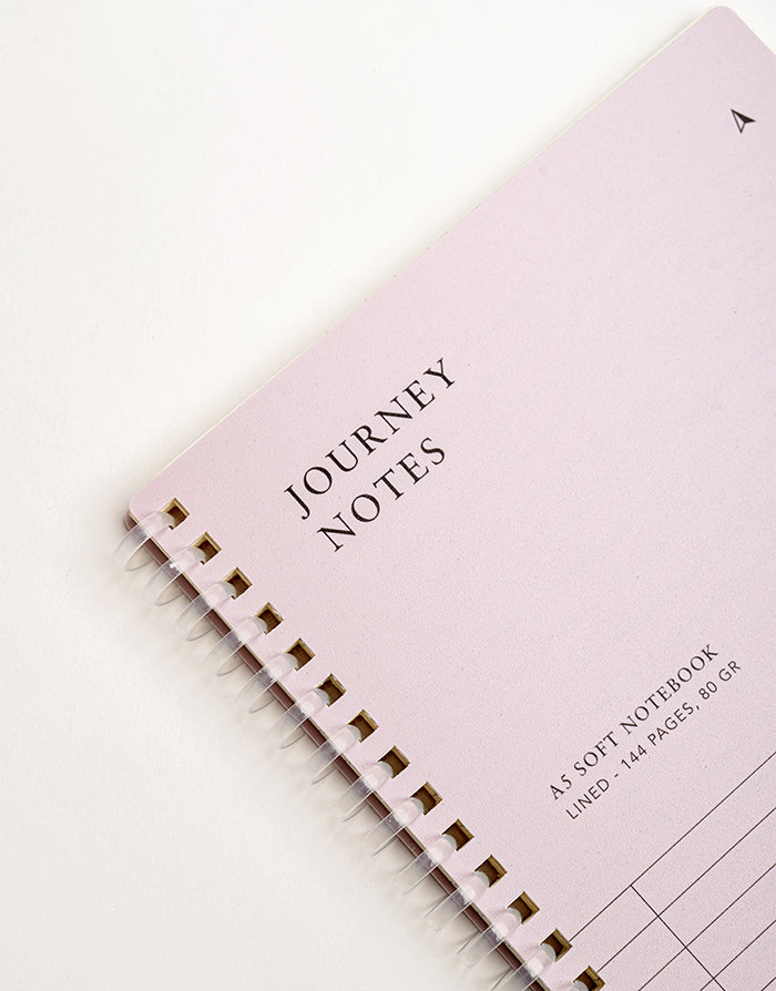 מחברת ספירלה רכה A5 – ורוד עדין