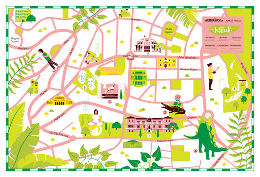 מפה מאויירת | טלביה ירושלים | סדרת נייברהודס